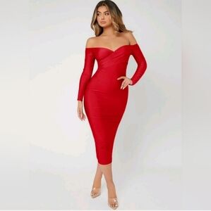 Women's Off Shoulder Bodycon Dress